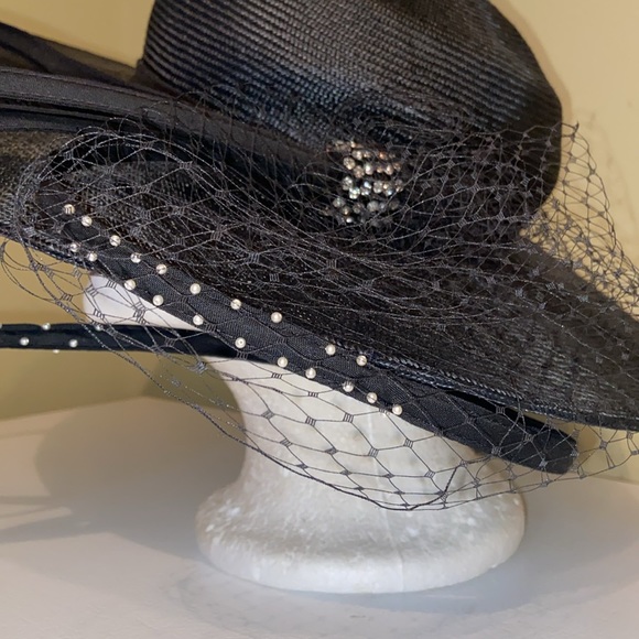 Gorgeous Black Dress Church Hat by Carmen Henry